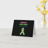 Metastatic Breast Cancer Awareness Karte (Gelbe Blume)