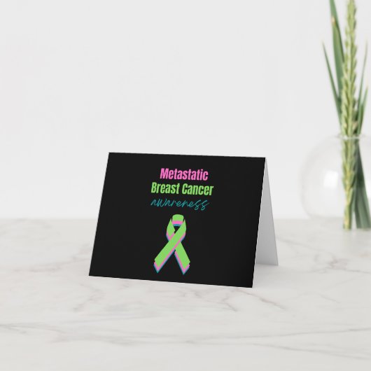 Metastatic Breast Cancer Awareness  Karte (Vorderseite)