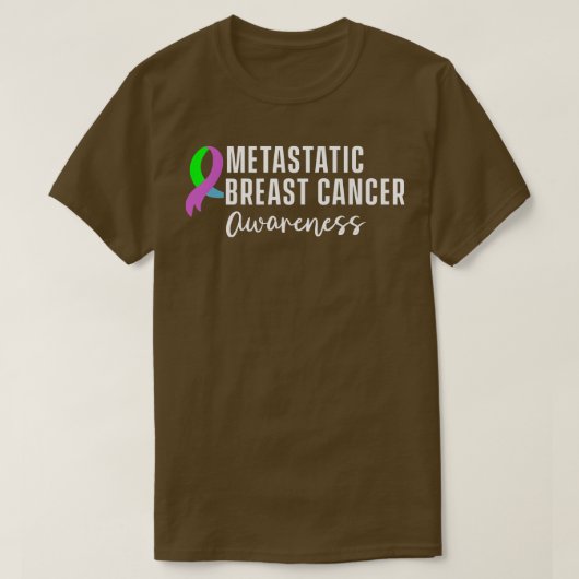 Metastatic Breast Cancer Awareness Warrior 2266 T-Shirt (Design vorne)