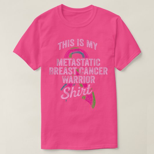 Metastatic Breast Cancer Awareness Warrior 2269 T-Shirt (Design vorne)