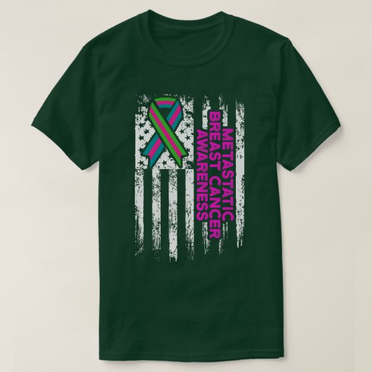 Metastatic Breast Cancer Awareness Warrior 2272 T-Shirt (Design vorne)