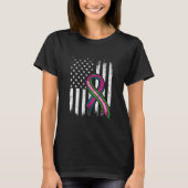 Metastatic Breast Cancer Awareness Warrior T-Shirt (Vorderseite)