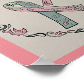 Metastatische Brustkrebserkrankungen Poster (Ecke)