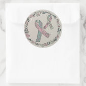 Metastatische Brustkrebserkrankungen Runder Aufkleber (Tasche)