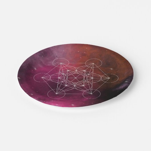 Metatron arcangel zen pappteller (Schrägansicht)