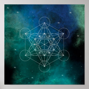 Metatron, Chakra, Zen, geometrisch heilig, Engel,  Poster