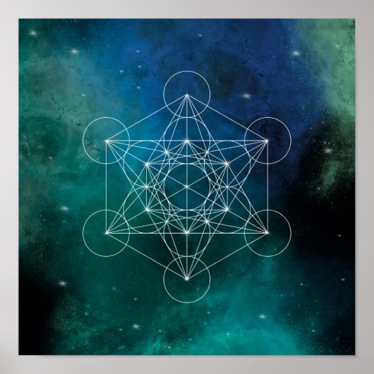 Metatron, Chakra, Zen, geometrisch heilig, Engel, Poster (Vorne)