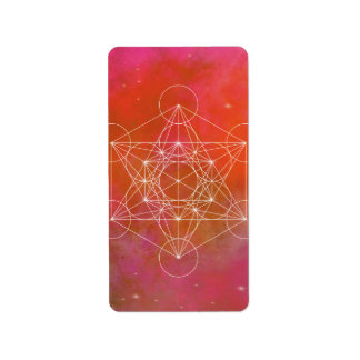 Metatron, Chakra, Zen, heilige Geometrie, Engel Adressaufkleber