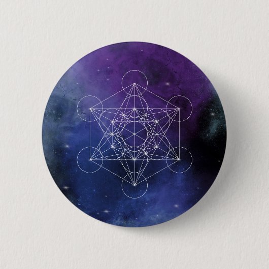 Metatron, Chakra, Zen, heilige Geometrie, Geometri Button (Vorderseite)