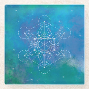 Metatron, chakra,zen,sacred geometric, angel glasuntersetzer