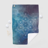 Metatron, chakra,zen,sacred geometric, angel golfhandtuch (Insitu)