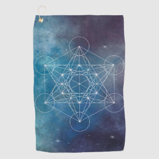 Metatron, chakra,zen,sacred geometric, angel golfhandtuch