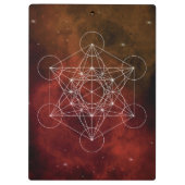 Metatron, chakra,zen,sacred geometric, angel klemmbrett (Rückseite)