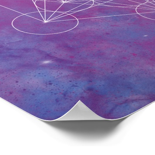 Metatron, chakra,zen,sacred geometric, angel, poster (Ecke)