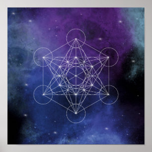 Metatron, Chakra, Zen, sakrale geometrische, geome Poster
