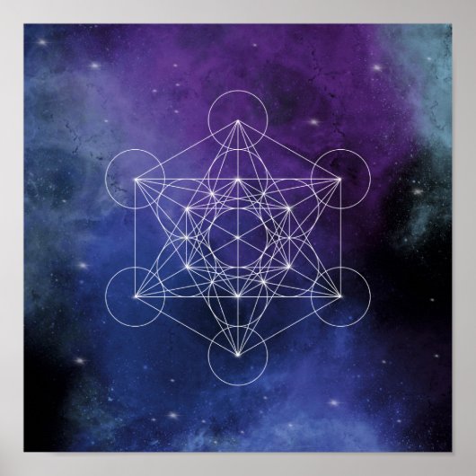 Metatron, Chakra, Zen, sakrale geometrische, geome Poster (Vorne)