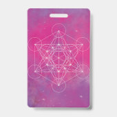 Metatron, Chakra, Zen, sakraler geometrischer, Eng Ausweis (Rückseite)