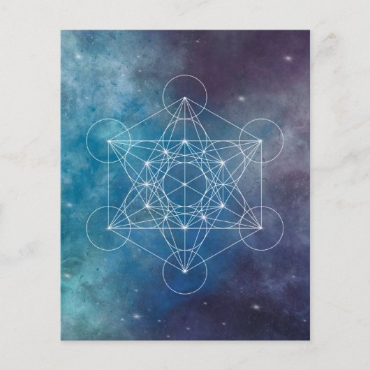 Metatron, Chakra, Zen, sakraler geometrischer, Eng Flyer (Vorne)