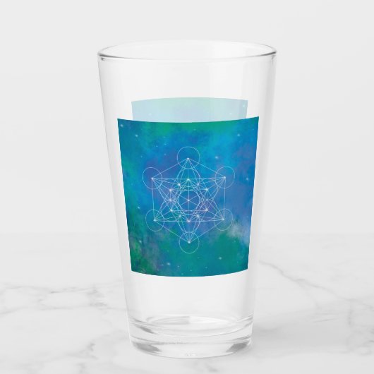Metatron, Chakra, Zen, sakraler geometrischer, Eng Glas (Vorderseite)