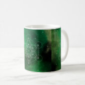 Metatron, Chakra, Zen, sakraler geometrischer, Eng Kaffeetasse (VorderseiteRechts)
