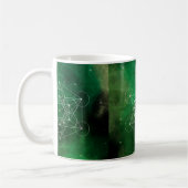 Metatron, Chakra, Zen, sakraler geometrischer, Eng Kaffeetasse (Links)