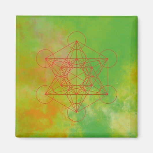 Metatron, Chakra, Zen, sakraler geometrischer, Eng Magnet (Vorne)