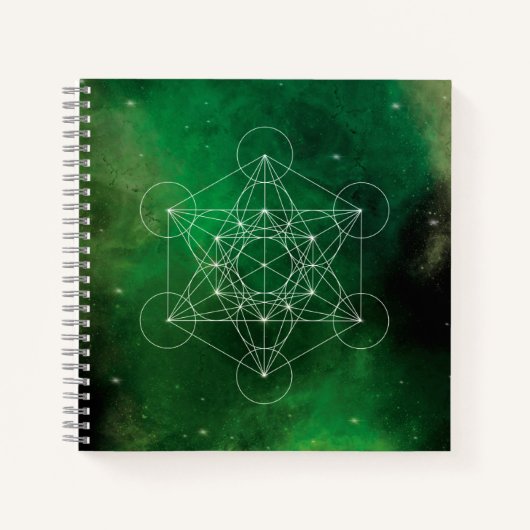 Metatron, Chakra, Zen, sakraler geometrischer, Eng Notizblock (Vorderseite)