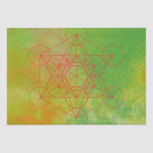 Metatron, Chakra, Zen, sakraler geometrischer, Eng Seidenpapier (Vorderseite)