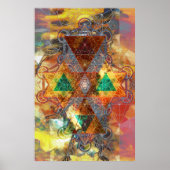 Metatron Colorscape Mandala Art Poster (Vorne)