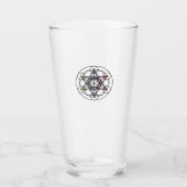 Metatron Cube Glass Cup Glas (Vorderseite)