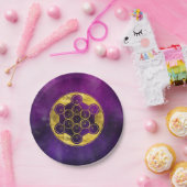 Metatron-Cube - Heilige Geometrie Pappteller (Party)