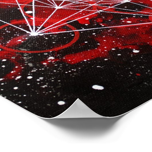 Metatron Cube Poster (Ecke)