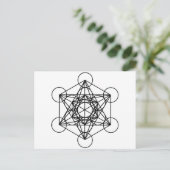 Metatron Cube Postkarte (Stehend Vorderseite)