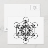 Metatron Cube Postkarte (Vorne/Hinten)