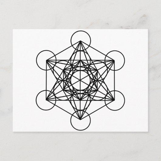 Metatron Cube Postkarte (Vorderseite)