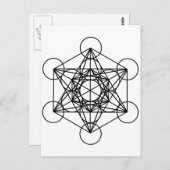 Metatron Cube Postkarte (Vorne/Hinten)