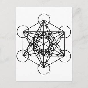 Metatron Cube Postkarte