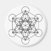 Metatron Cube Sacred Geometry Magnet (Vorne)