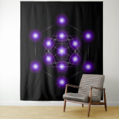 Metatron Cube Series V3 Tapestry Wandteppich (Beispiel)