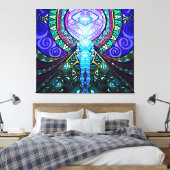 Metatron-Engel des Denkens (ummantelte Canvas) Leinwanddruck (Insitu (Schlafzimmer))