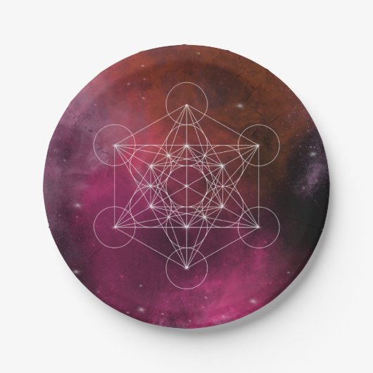 Metatron Erzengel Zen Pappteller (Vorderseite)