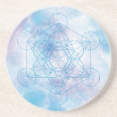 Metatron – Heilige Geometrie Getränkeuntersetzer (Vorne)