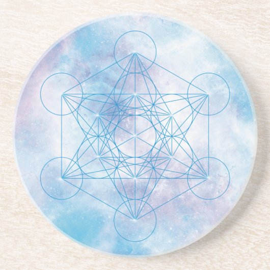 Metatron – Heilige Geometrie Getränkeuntersetzer (Vorne)