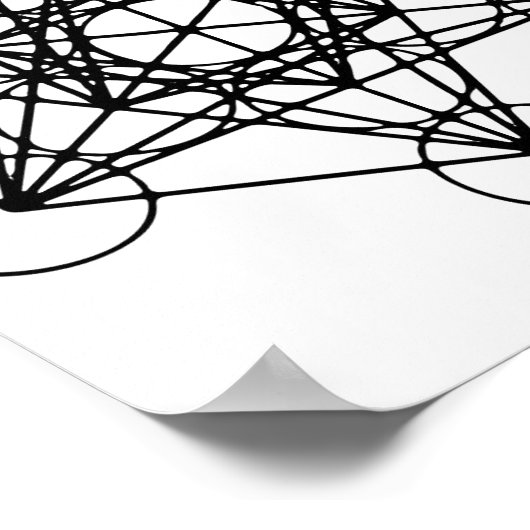 Metatron-Kubikplakat Poster (Ecke)