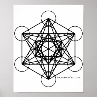 Metatron-Kubikplakat Poster