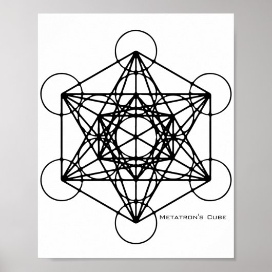 Metatron-Kubikplakat Poster (Vorne)