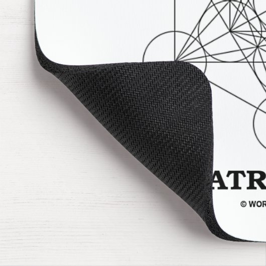 Metatron-Kubus (Heilige Geometrie) Mousepad (Ecke)