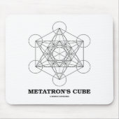 Metatron-Kubus (Heilige Geometrie) Mousepad (Vorne)