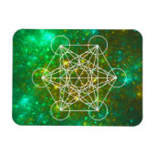 Metatron-Kubus, Heilige Geometrie, spirituelles Sy Magnet (Horizontal)