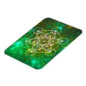 Metatron-Kubus, Heilige Geometrie, spirituelles Sy Magnet (Linke Seite)